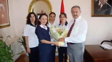 Beyaz Meleklerden Kaymakam Nalbant'a Ziyaret