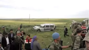 Cenazeye Giderken Kaza Geçirdiler; 2 Ölü, 6 Yaralı (2)