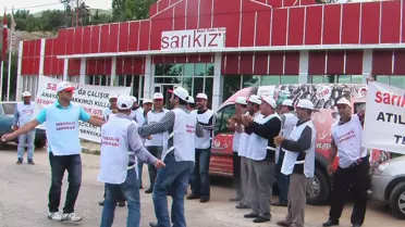 İşten Çıkarılan İşçiler Eylem Yaptı
