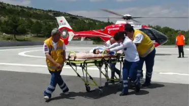 2 Aylık Bebek, Ambulans Helikopterle Sevk Edildi