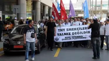 İşten Atılan Kabin Memurlarına Kesk'ten Destek