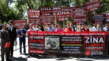 Başkent'te 'Zina Suç Sayılsın' Eylemi