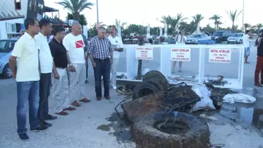 Denizden Kamyon Lastiği Çıktı