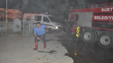 Park Halindeki Hastane Aracı Yandı