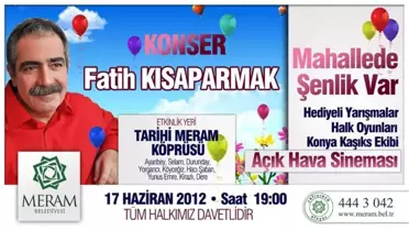 Meram'da Mahalle Şenlikleri Başlıyor
