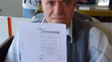 10 Numara Talihlisi, İkramiye Almaya Gitmek İçin 50 Lira Borç Aldı