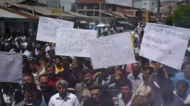 Narman'da Adliyenin Kapatılması Düzenlenen Eylemle Protesto Edildi