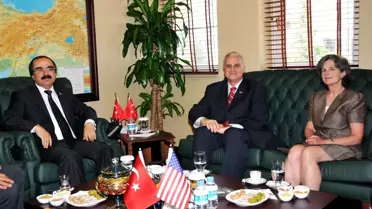 ABD Büyükelçisi Rıccardıone'dan Vali Coş'a Ziyaret