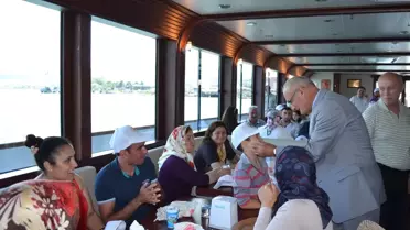 Başkan Yılmaz Termelileri Denizde Ağırladı