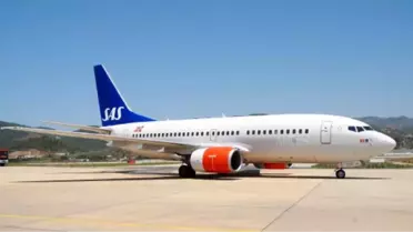 Sas, Gazipaşa Havalimanı'na İndi