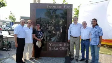 Seferihisar'a Gazeteci Teoman Erel'in Anıtı Yapıldı