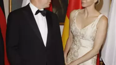 Monako Prensi 2.albert ve Prenses Charlene Berlin'de