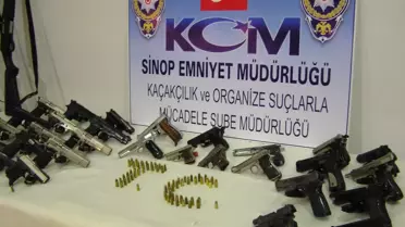 Sinop'ta Silah Kaçakçılığı Operasyonu