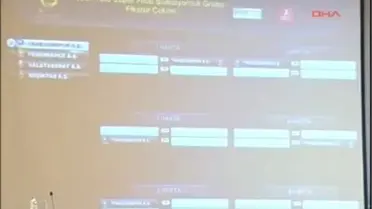 Spor Toto Süper Lig'de Yeni Sezon Fikstürü Çekildi