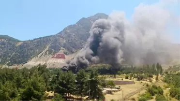 Eğirdir Dağ Komando Okulunda Yangın