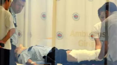 Polis Memuruna Çarpan Otomobil Sürücüsü Kaçtı