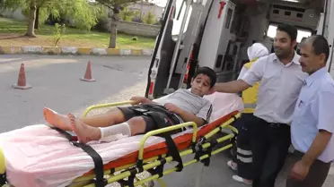 Çivilerin Üzerine Düşen Çocuk Hastanelik Oldu