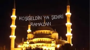 Ramazan Geleneği Mahyalar, Camilere Asıldı