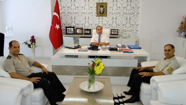 Yeni Askerlik Şube Başkanı Kaymakam Katırcı'yı Ziyaret Etti