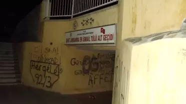 Şehitin İsminin Verildiği Altgeçitin Duvarları İçler Acısı