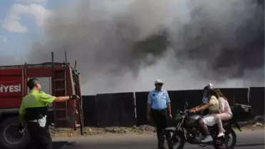 Hurdalıkta Çıkan Yangın Korkuttu