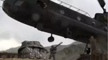 Afganistan'da Düşen NATO Helikopteri