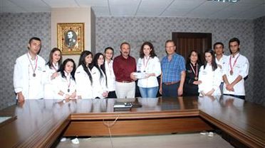 Başarılarını Başkanla Paylaştılar