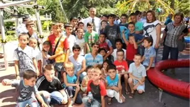 Çocuklardan Başkan Ergün'e Teşekkür