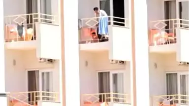 Balkondan Beton Zemine Düşen Minik Onur Ölümden Döndü