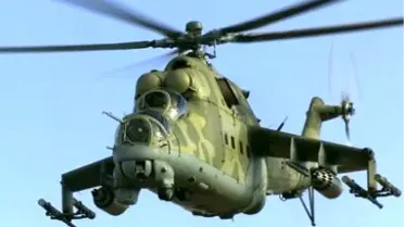 Suriye'de Esed'in Sarayının Yakınında Düşen Helikopter