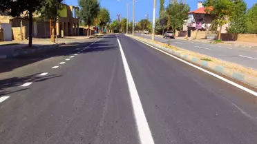 Van Belediyesi'nden Yol Çizgi Çalışması