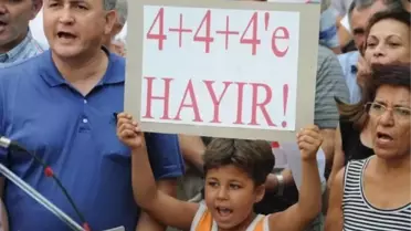 Adıyaman'da 4+4+4 Zorunlu Eğitim Yasası Protestosu