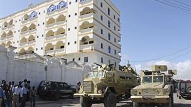 Somali Cumhurbaşkanı'nın Kaldığı Otelin Önündeki Patlama