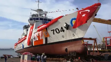 'TCSG Yaşam' Törenle Denize İndirildi