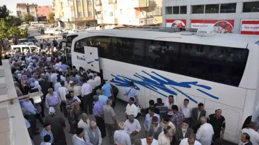 Elbistan'da İlk Hacı Kafilesi Uğurlandı