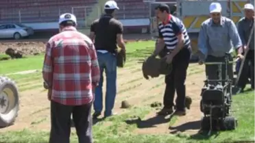 Elazığ Atatürk Stadı'ndaki Tadilat Çalışmaları