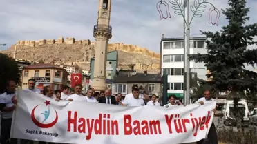 Bayburt'ta Sağlıklı Yaşam Yürüyüşü Yapıldı