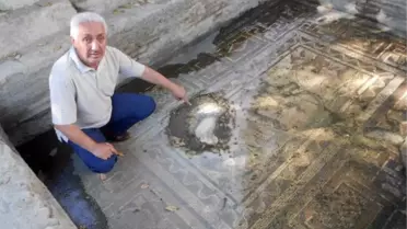 Anavarza'daki Mozaikleri Yağmur Suları Tahrip Ediyor