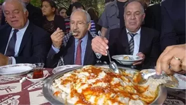 İzmirek2chp Lideri Kılıçdaroğlu Keşkek ve Ceviz Yedi