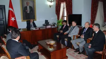 Vali Özçimen'e Sağlık Teşkilatı'ndan Ziyaret