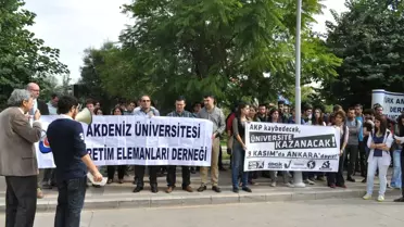 Aü'de YÖK Eylemi
