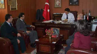 Soma Devlet Hastanesi Yeni Yönetiminden Kaymakam Karataş'a Ziyaret