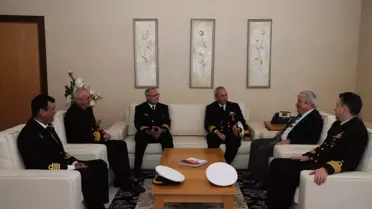 Gemi Komutanlarından Başkan Akaydın'a Ziyaret
