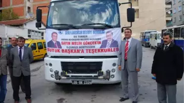 Melih Gökçek'ten Şereflikoçhisar'a Hediye Su Tankeri