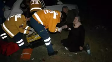 Otomobil Takla Attı: 5 Yaralı