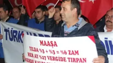 Harb-İş Çorlu Şubesinden Vergi Eylemi