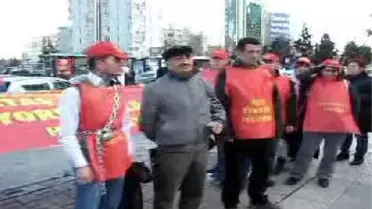 Eylemci İşçilerin Kamerasından Zincirli Eylem