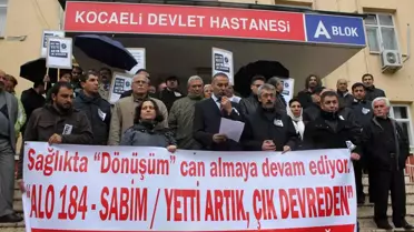 Kocaeli'deki Sağlıkçılar İntihar Eden Doktor Arkadaşlarına Sahip Çıktı