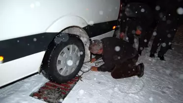 Püren Geçidinde Ulaşıma Kar Freni