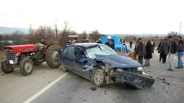 Taşköprü'de Trafik Kazası 1 Yaralı